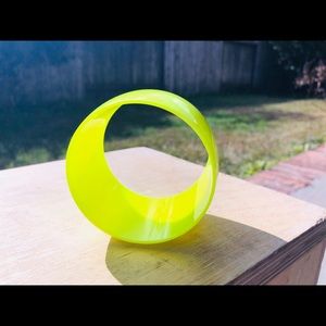 florescent yellow bangle